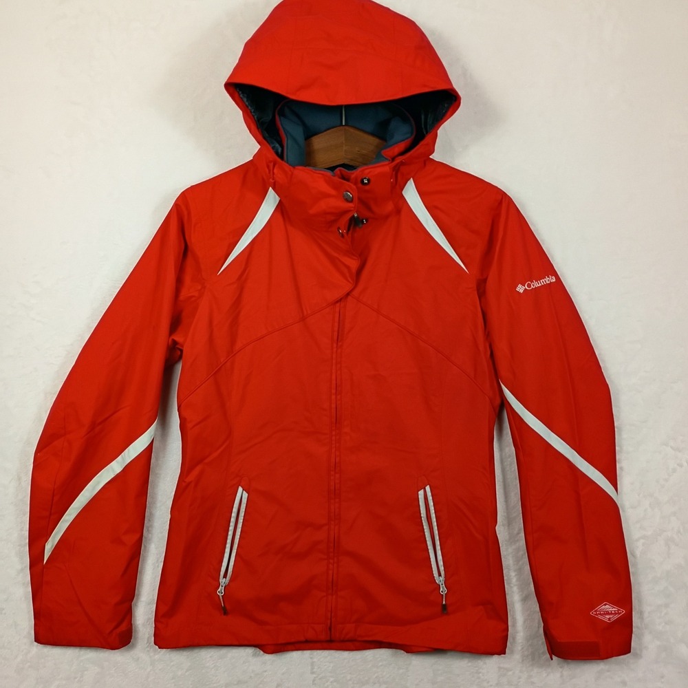 Columbia Omni-Tech‎ Jacket Womens M Hooded Waterproof Hiking Gorpcore Outdoors